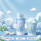 Dual Therm 750ML Dual-Drinking Leak-Proof Insulated Water Bottle for Babies and Toddlers