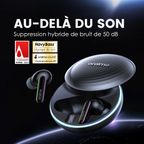 SpaceBuds Ecouteurs à réduction de bruit ANC 50dB avec personnalisation des commandes vocales