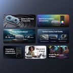 SpaceBox Haut-parleur avec FM, lumières personnalisables, égaliseur