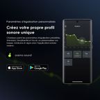 SpaceBox Haut-parleur avec FM, lumières personnalisables, égaliseur