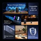 PowerBox 400 Vision Batterie externe 40 000 mAh 22,5 W