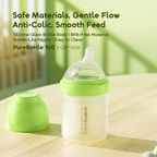 PureBottle 160 160ml Anti-Colic Silicone Glass Baby Bottle