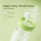 PureBottle 160 160ml Anti-Colic Silicone Glass Baby Bottle