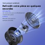 PowerTurbo Ventilateur pliable portable 4000 mAh