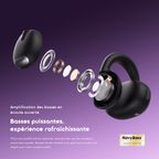 OpenSnap Clip-On Open-Ear True Wireless Earbuds