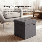 Cozy Multi-Functional Foldable Storage Ottoman