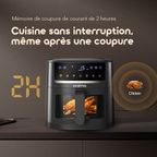 NutriFry S1 Ultra Friteuse à air chaud 1500 W, 6 L, avec écran tactile et contrôle via application