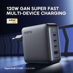 HyperGaN C120F 120W GaN 4-Ports  Charger