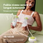 DouPump Tire-lait électrique à micro-vibrations sans BPA