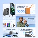 PowerNova L11 Batterie externe 10 000 mAh 22,5 W