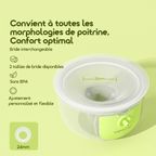 PumpBowl Accessoires OBR-531A - Coupe pour tire-lait Portable et Facile à Porter