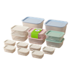 PureStore Food Grade PP Stackable Clear Food Storage Container (15pcs)