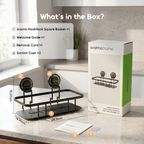 HookRack 6KG HookRack Square Basket Suction Storage Rack
