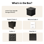 Cozy Upgrade Portable & Multi-functional Storage Ottoman