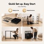 NoirDresser Air Spacious Sturdy Storage Dresser with 6 Drawers