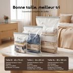 VacEase 6 pcs Compact Durable Vacuum Storage Bags