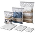 VacEase 6 pcs Compact Durable Vacuum Storage Bags