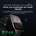 Watch Nova AM Montre intelligente à écran AMOLED avec couverture incurvée
