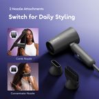SwiftDry 2 Foldable 800W Efficient Hair Dryer