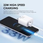 PowerGaN 33 طقم شاحن حائط بقوة 33 واط