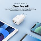 PowerCube 3 Pro طقم شاحن حائط 18 واط