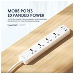 PowerHub C 2M 4-AC 3-USB Régua de Energia