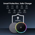 PowerDock قاعدة شحن لاسلكي مغناطيسية 15 واط