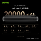 Traveler 12 Byte باور بانك بسعة 20000 مللي أمبير بقوة 12 وات