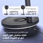 PowerTurbo مروحة oraimo Power Turbo القابلة للطي المحمولة ببطارية 4000 مللي أمبير