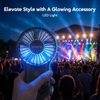 AirGo 75g Lightweight LED Handheld Fan
