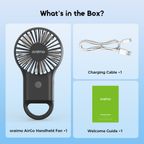 AirGo 75g Lightweight LED Handheld Fan