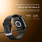 Watch Nova 2 ساعة ذكية بشاشة لمس منحنية AMOLED مقاس 2.01 بوصة ومقاومة للماء والغبار بمعيار IP68