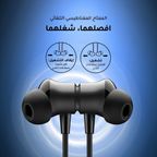 Necklace 5 سماعات أذن بخاصية إلغاء الضوضاء 30 ديسيبل وخاصية الاهتزاز أثناء المكالمات