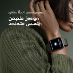 oraimo Watch 6 ساعة ذكية بشاشة TFT مقاس 2.04 بوصة ومقاومة للماء والغبار بمعيار IP68