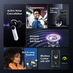 FreePods 4 ANC True Wireless Earbuds-Nebula Blue