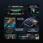 Watch Nova AM 2.01" AMOLED Screen Curved Cover Smart Watch