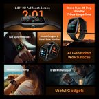 Watch 5 Lite 2.01" HD IP68 Smart Watch