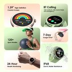 Watch 2R Colorful 1.39" TFT IP68 Smart Watch