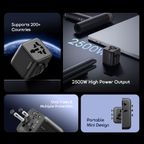 PowerOmni 251 2500W Multi-Plug Travel Converter