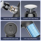 NovaShot Air Pistolet de massage 4 têtes soulagement ciblé