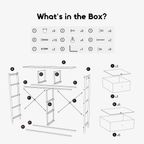 NoirDresser 20 KG Load Detachable Storage Dresser