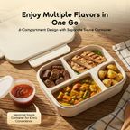 FreshBento Antibacterial PP Double Layer Bento Box