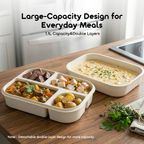 FreshBento Antibacterial PP Double Layer Bento Box