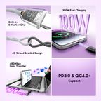 BraidLine 100W Type-C-to Type-C Tear-Resistant Durability Data Cable