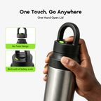 QuickSnap 550 Portable Leakproof 550mL Insulated Water Bottle
