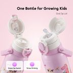 Dual Therm 750ML Large Capacity Leak-Resistant Insulated Water Bottle for Babies and Toddlers