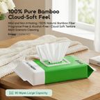 Snuggy 100% Pure Bamboo Cloud Soft Feel Bamboo Baby Wipes