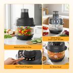 PowerMince Pro 600W 5L Glass Bowl Blender