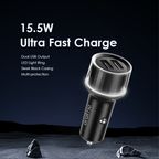 Highway 15 15.5W Car Charger with 3-in-1 Cable