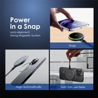 PowerDock 15W Magnetic Wireless Charging Pad